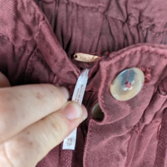 Free People Margate Pleated Paper bag Trouser in Wine | Size xs - Picture 4 of 7